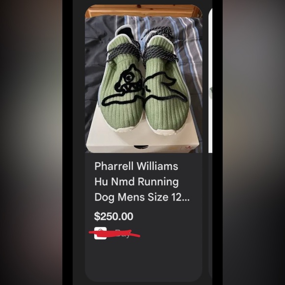 Adidas NMD Pharrell Williams x Billionaire Boys Club ‘Running Dog Green’ Sz 9.5 - Picture 1 of 9